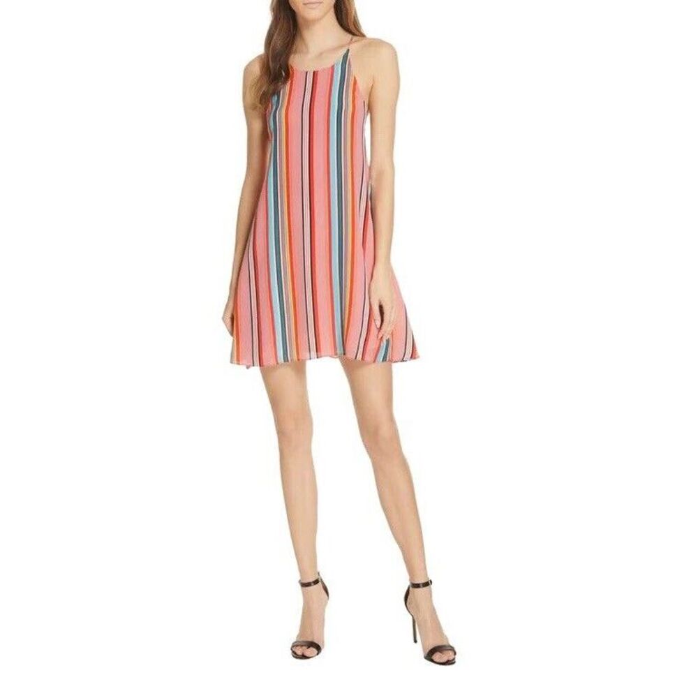 Alice + Olivia Kalia Multicolor Striped Dress Size S